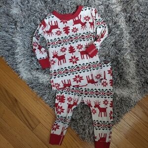 Hanna Andersson Red and White Organic Cotton Pajama Top